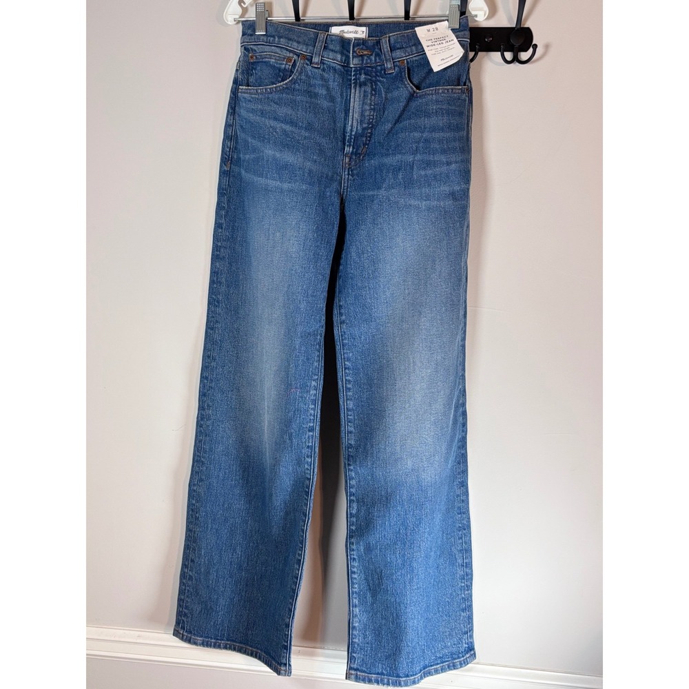 Madewell Medium Blue Wide-Leg Jeans